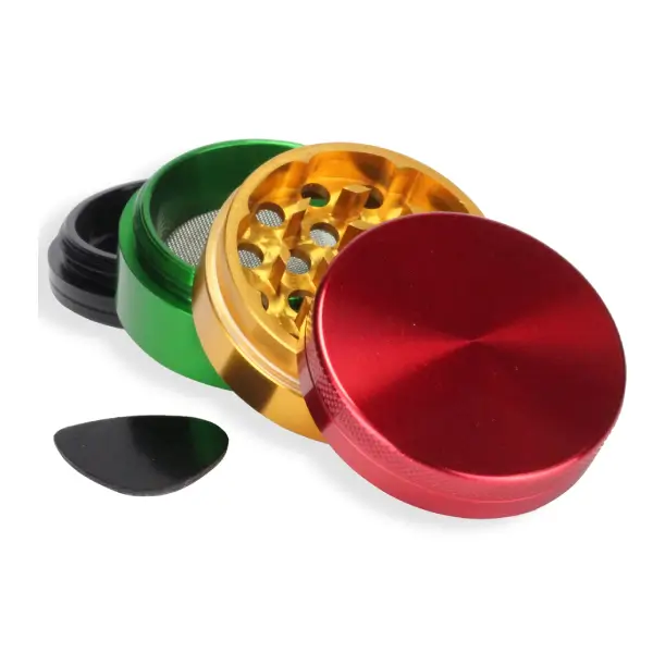 Aluminum CNC Grinder 4 Parts Mix Color 40mm