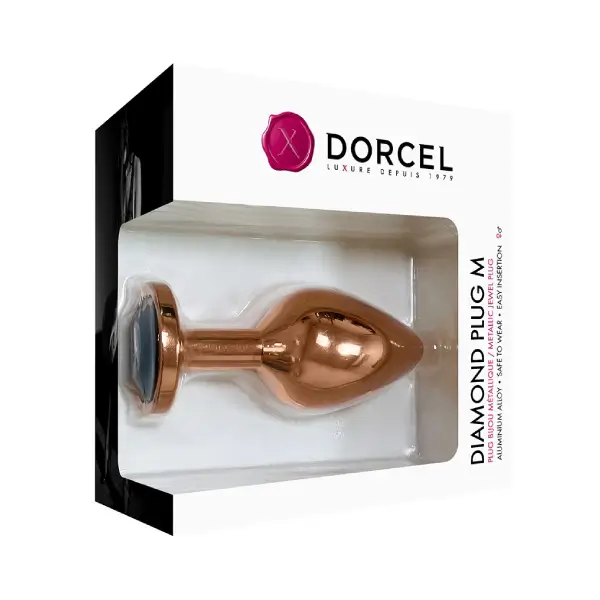 Dorcel Diamond Plug Size M Butt Plug Rose