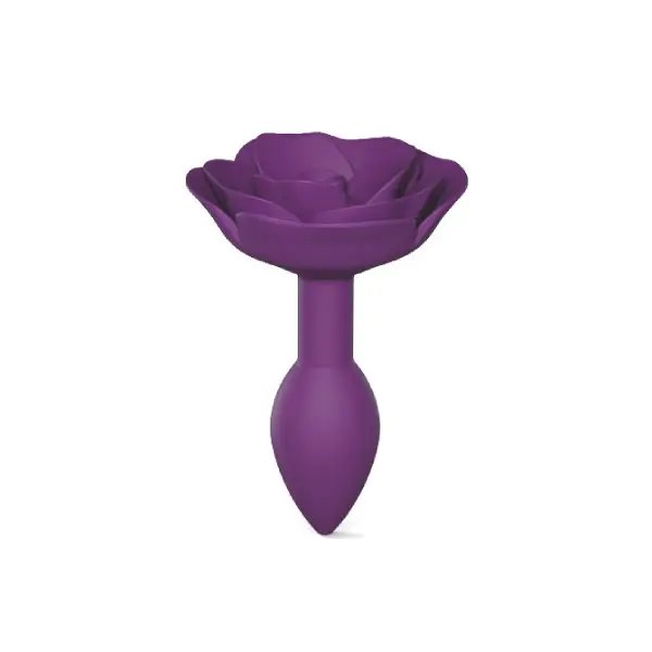 Love to Love Open Roses Size S Butt Plug Purple
