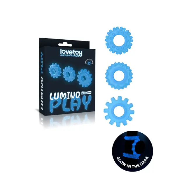 LoveToy Lumino Play Cock Ring Set Glow in the Dark
