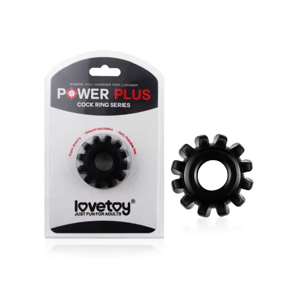 LoveToy Power Plus Flexible Cockring Black