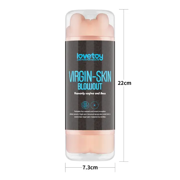 LoveToy Virgin-Skin Blowout Double Side Stroker Vagina and Anus