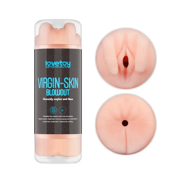 LoveToy Virgin-Skin Blowout Double Side Stroker Vagina and Anus