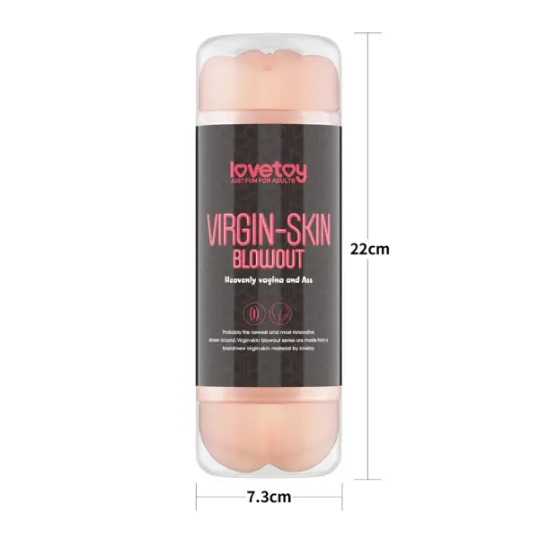 LoveToy Virgin-Skin Blowout Double Side Stroker Vagina and Ass