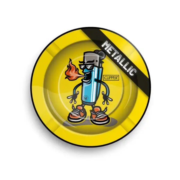 Metal Ashtray Clipper Character Metallic