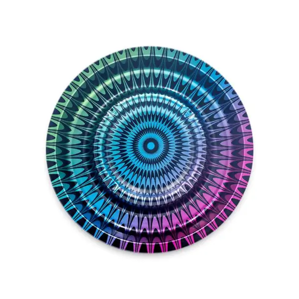 Metal Coffeeshop Ashtray Trippy #1