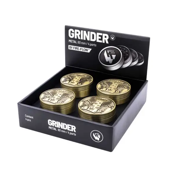 Metal Grinder Gold 420 Ufo ⌀60 mm – 4 parts