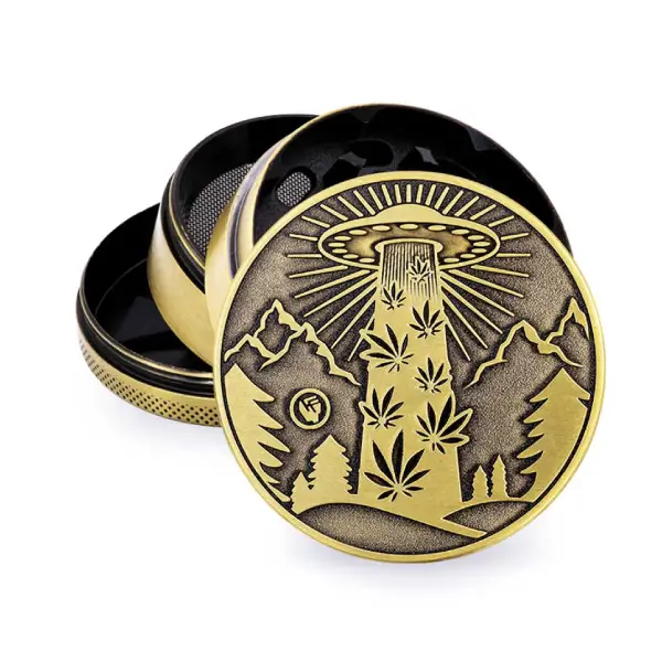 Metal Grinder Gold 420 Ufo ⌀60 mm – 4 parts